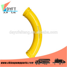 China distributor for putzmeister schwing truck mounted concrete pump machinery parts 4 inch twin wall elbow